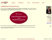 Tablet Screenshot of jaus.ch